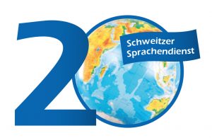 Schweitzer Sprachendienst - 20th anniversary logo 2019